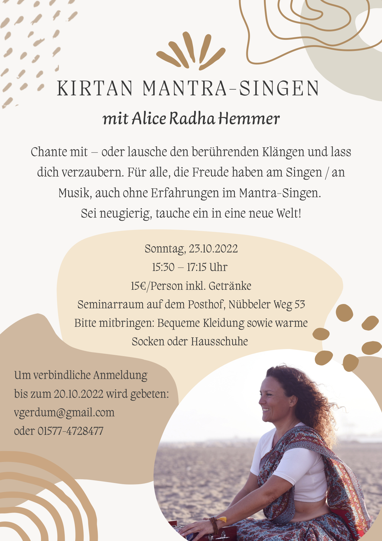 Kirtan (Mantra-Singen) mit Alice Radha Hemmer