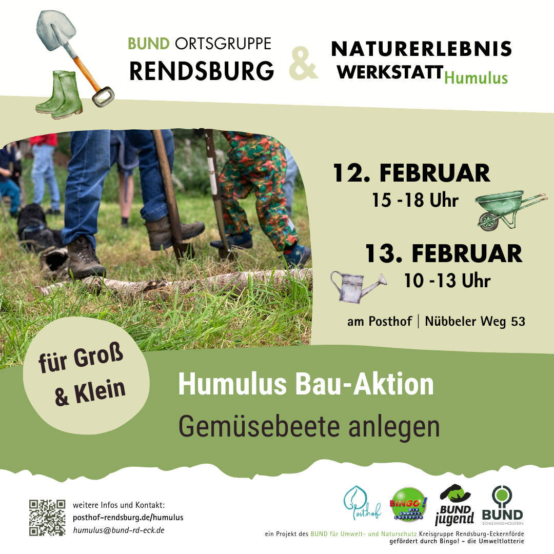 Humulus Bau-Aktion: Gemüsebeete anlegen